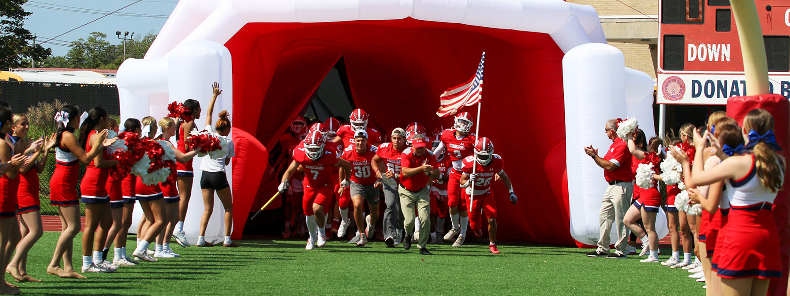 Exchange student football americano